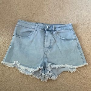 High Rise Jean Shorts